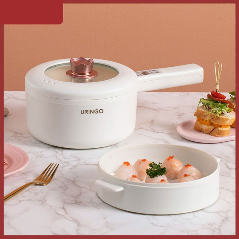 Baby Food Dessert - URINGO 1.6/2L หม้อร้อนไฟฟ้าห้าความเร็วปรับ Multi-Function หม้อหุงข้าวไฟฟ้า Non