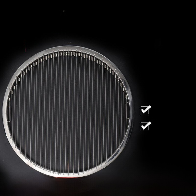 Baby Food Brand - ตะแกรงย่างบาร์บีคิวสแตนเลส 304 แบบหนา สไตล์เกาหลี ตะแกรงลวดสปริงสำหรับถ่าน ย่างอาหารเด็ก