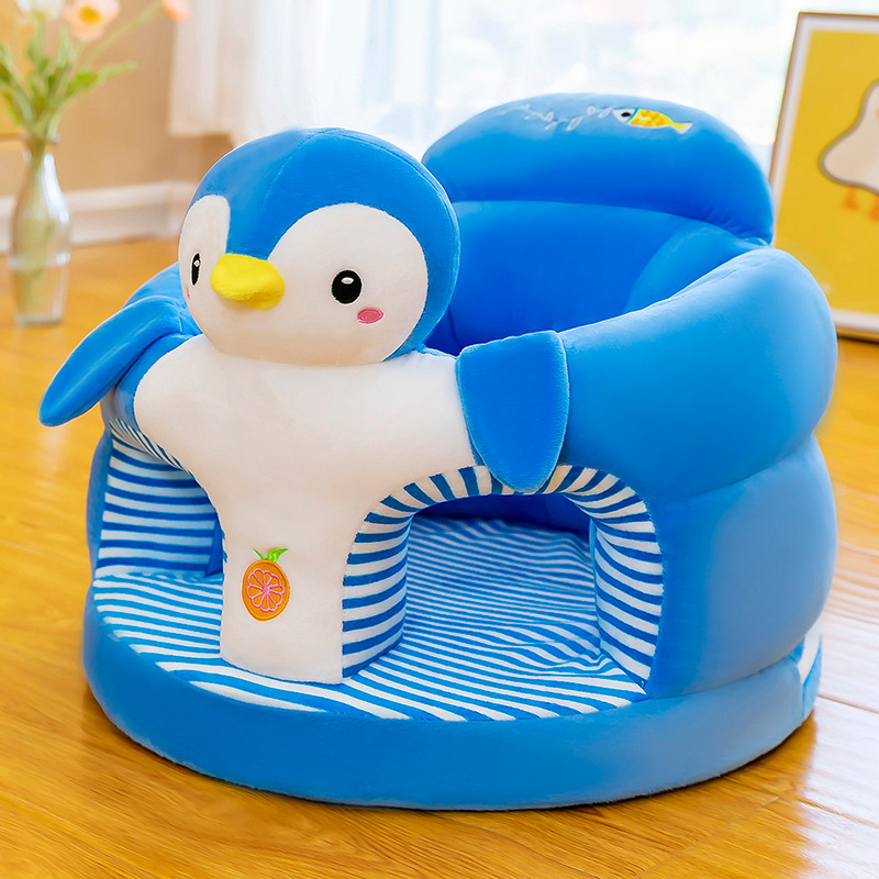 Baby Food Chair - เด็กน่ารักโซฟาสนับสนุนฝาครอบที่นั่งเก้าอี้ Plush LearningTo นั่งเก้าอี้ให้อาหารสบายเด็กวัยหัดเดิน Nest พัฟล้างทําความสะอาดได้ไม่มีฟิลเลอร์
