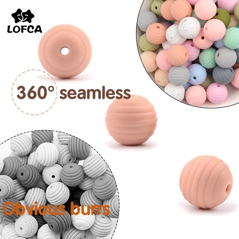 Baby Food For 7 Month Old - LOFCA ซิลิโคน Beehive ลูกปัด 20pcs 15mm