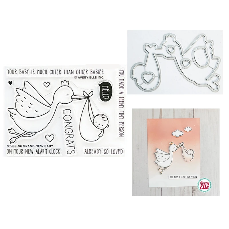 Baby Food Brand - เด็กใหม่สัตว์ตัดโลหะตายสําหรับทํากระดาษล้างแสตมป์ยี่ห้อ Scrapbooking ลายนูนกรอบการ์ดอุปกรณ์