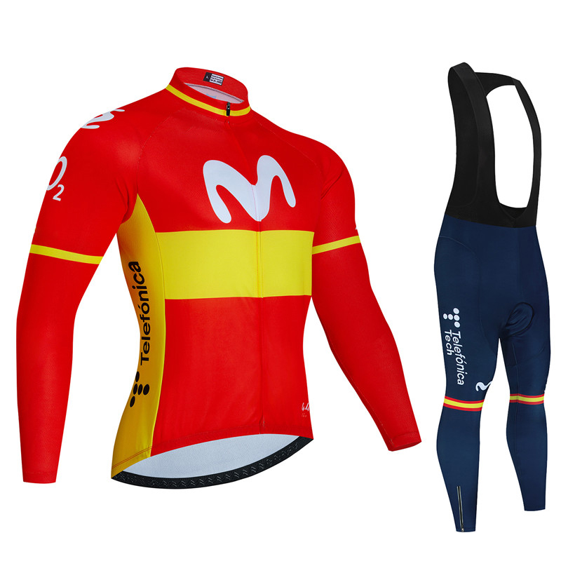 สเปน Movistar ฤดูใบไม้ร่วงแขนย - Bib Long Sleeve บทวิจารณ์และราคา