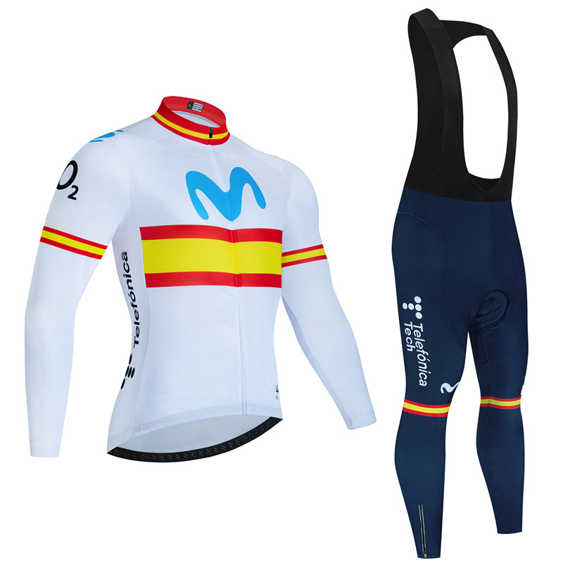 สเปน Movistar ฤดูใบไม้ร่วงแขนย - Bib Long Sleeve บทวิจารณ์และราคา