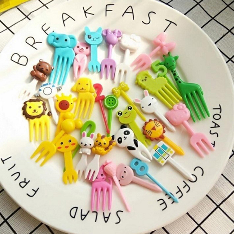 ส้อมจิ้มอาหารรูปสัตว์ขนาดเล็กน - Baby Food Dessert บทวิจารณ์และราคา