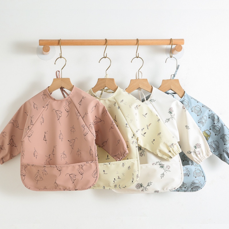 ผ้ากันเปื้อน PU แบบกลับด้านได้ - Bib Long Sleeve บทวิจารณ์และราคา