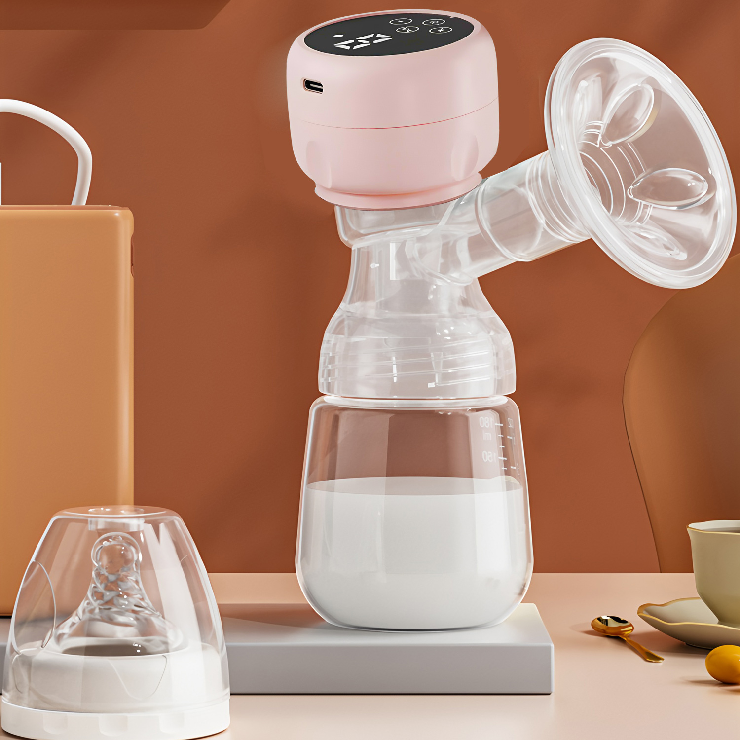 เครื่องปั๊มนมไฟฟ้า 2-IN-1 แบบพ - Baby Food Bottle บทวิจารณ์และราคา