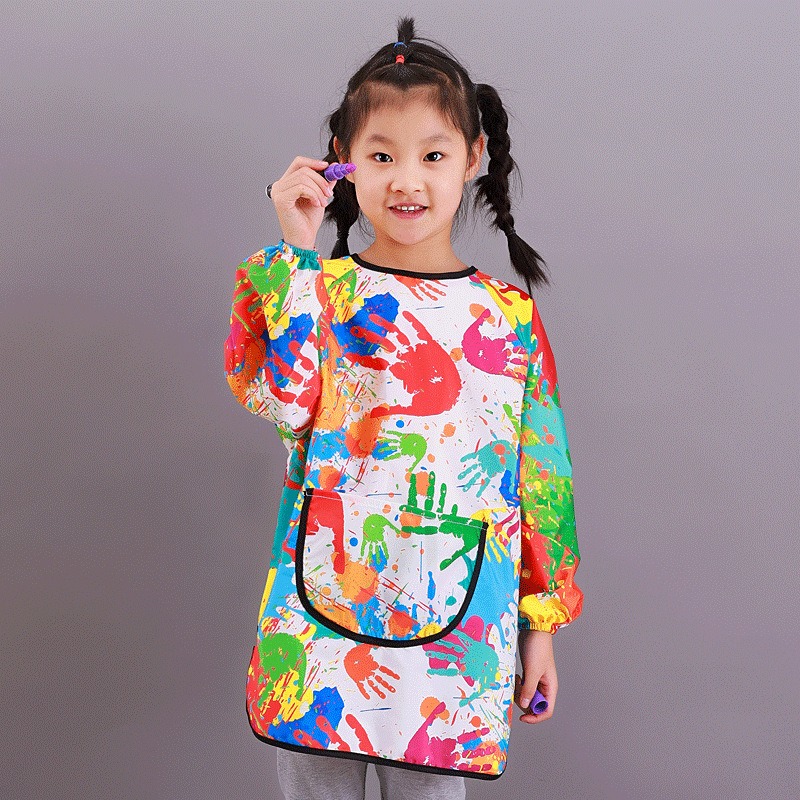 เสื้อกันเปื้อนกันน้ำสำหรับเด็ก - Bib Long Sleeve บทวิจารณ์และราคา