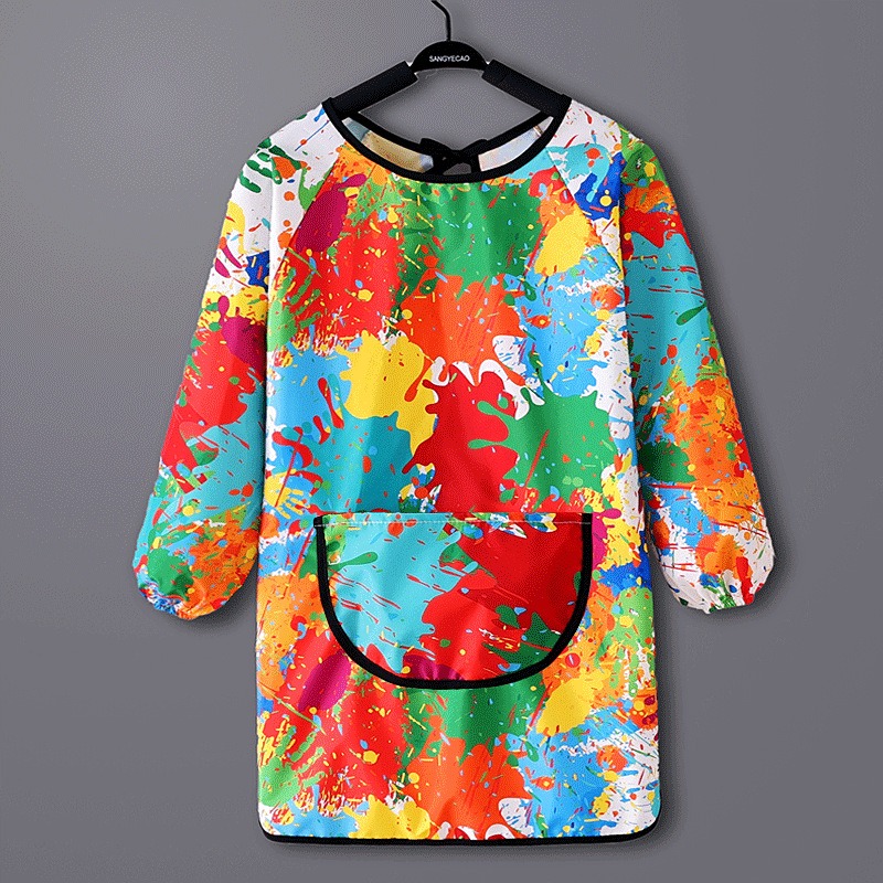เสื้อกันเปื้อนกันน้ำสำหรับเด็ก - Bib Long Sleeve บทวิจารณ์และราคา