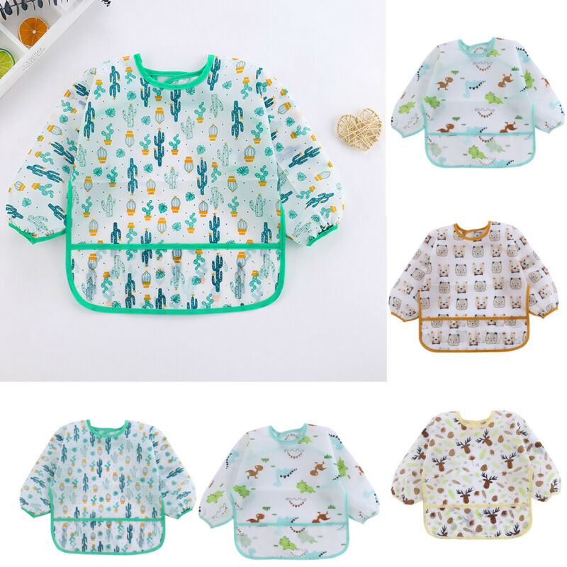 ผ้ากันเปื้อนเด็กน่ารัก 1 ชิ้น  - Bib Long Sleeve บทวิจารณ์และราคา