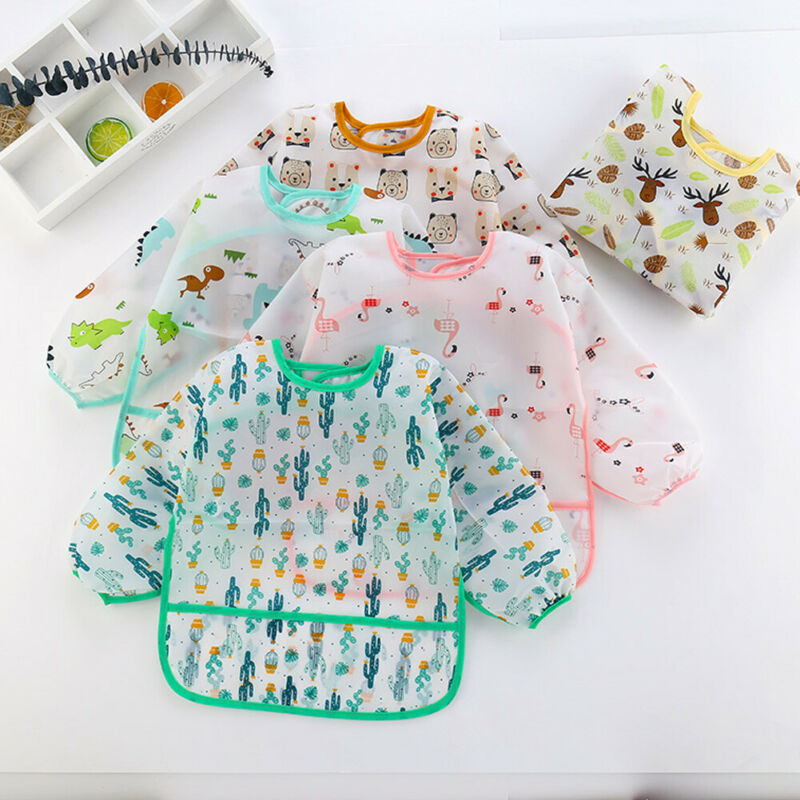 ผ้ากันเปื้อนเด็กน่ารัก 1 ชิ้น  - Bib Long Sleeve บทวิจารณ์และราคา