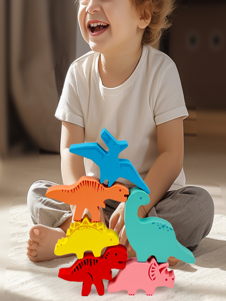ไม้บล็อกของเล่นเด็กสัตว์ไดโนเส - Baby Food Game บทวิจารณ์และราคา