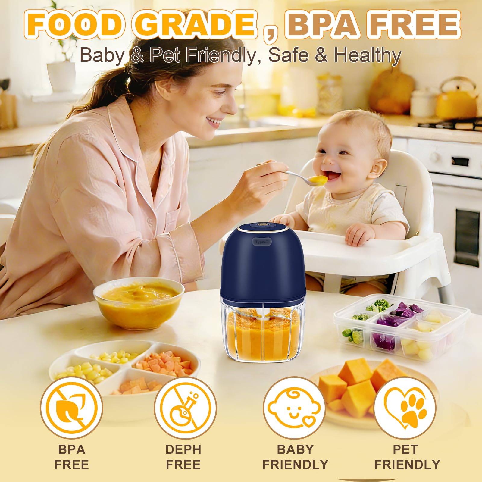 เครื่องบดกระเทียมไฟฟ้า, เครื่อ - Baby Food Chopper บทวิจารณ์และราคา