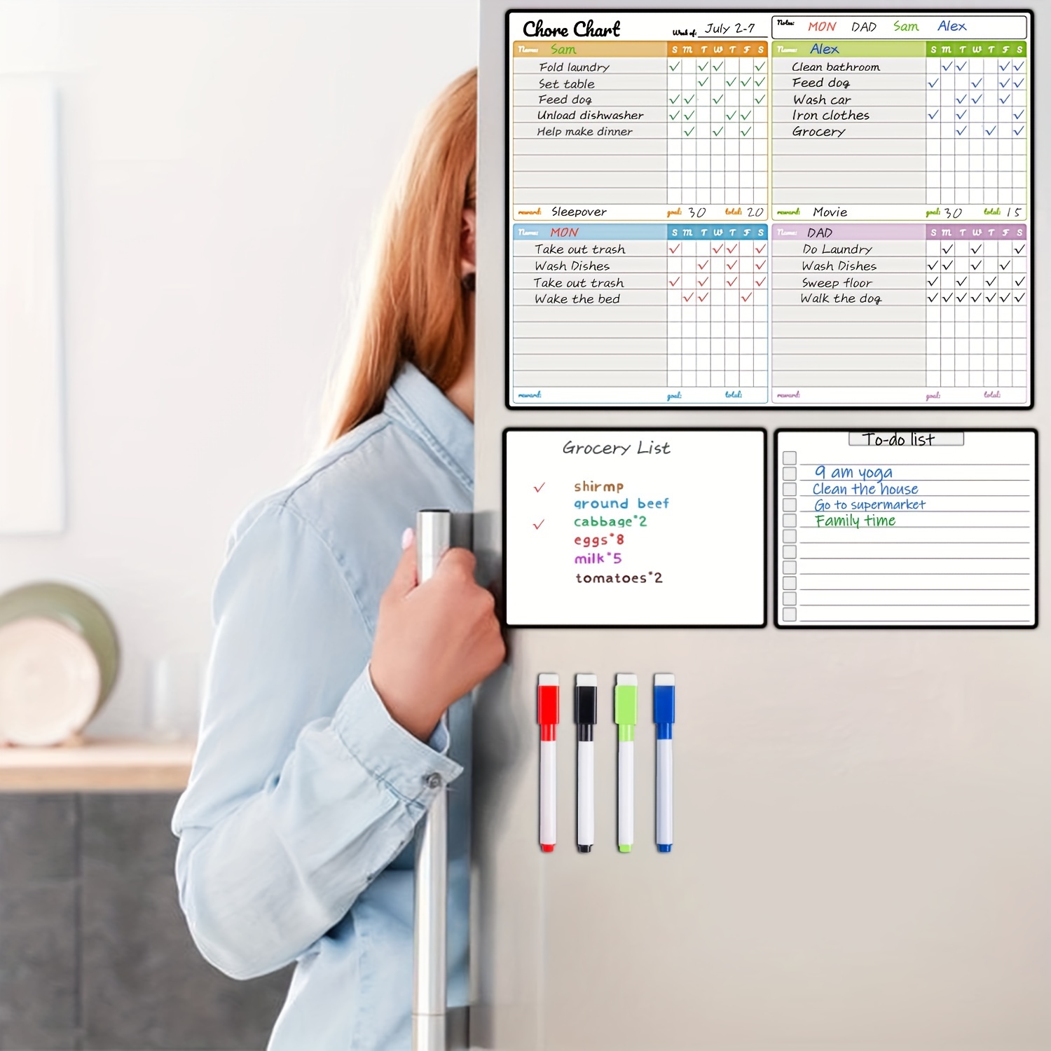 ชุดตารางงานบ้านแบบแม่เหล็กสำหร - Baby Food List บทวิจารณ์และราคา