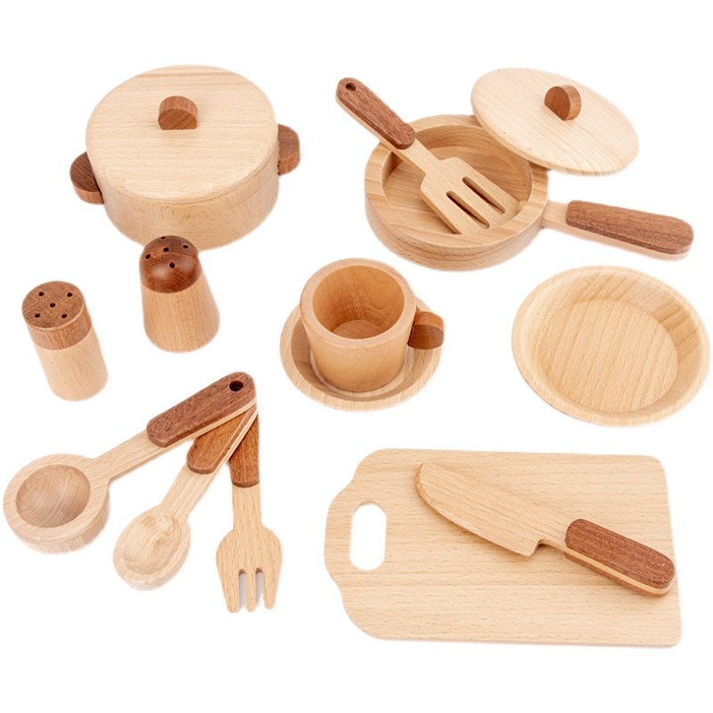 ชุดครัวไม้บีชสำหรับเด็กของเล่น - Baby Food Game บทวิจารณ์และราคา