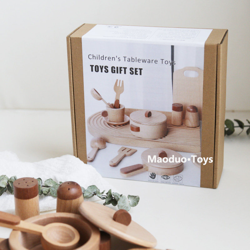 ชุดครัวไม้บีชสำหรับเด็กของเล่น - Baby Food Game บทวิจารณ์และราคา
