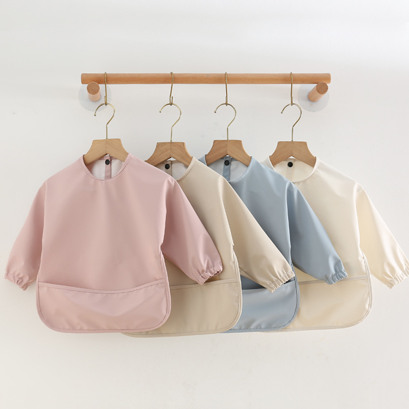 สีทึบเด็ก Bibs แขนยาวเด็กทารกเ - Bib Long Sleeve บทวิจารณ์และราคา
