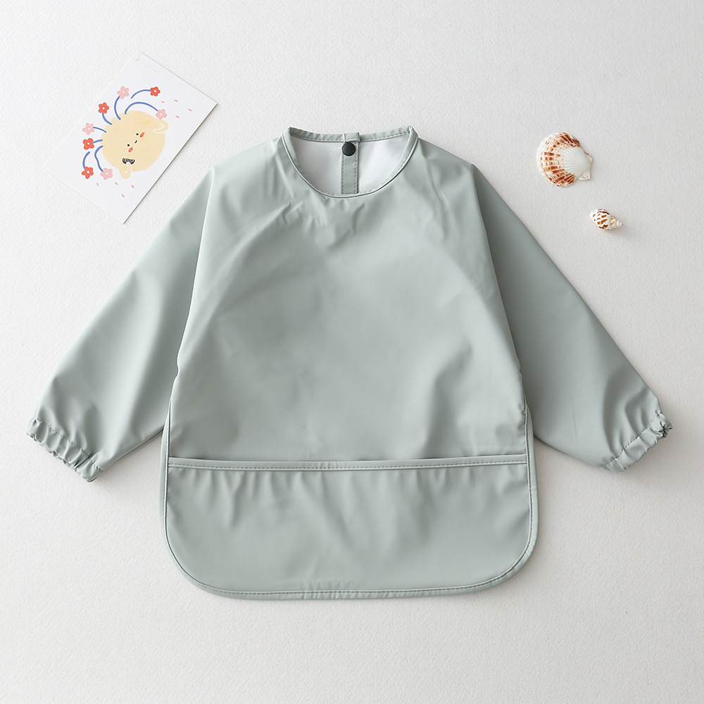 สีทึบเด็ก Bibs แขนยาวเด็กทารกเ - Bib Long Sleeve บทวิจารณ์และราคา