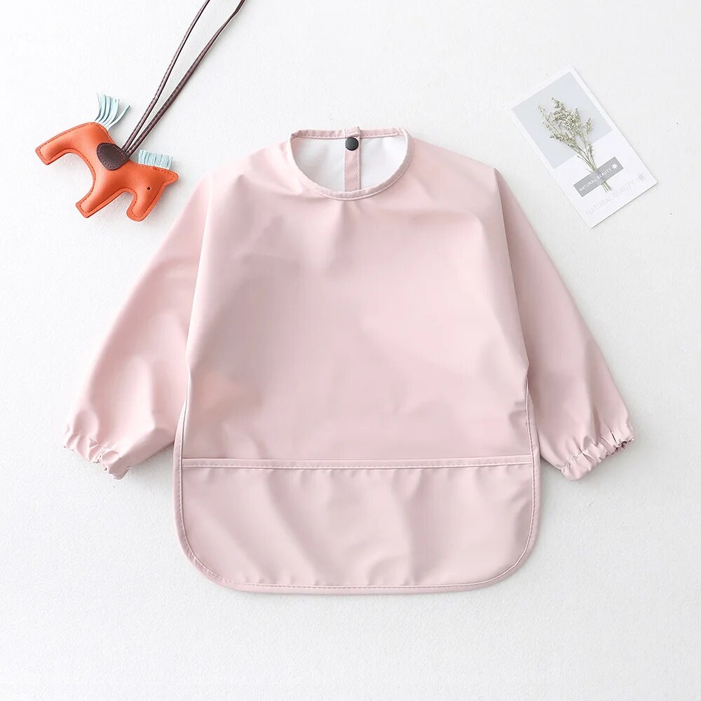 สีทึบเด็ก Bibs แขนยาวเด็กทารกเ - Bib Long Sleeve บทวิจารณ์และราคา