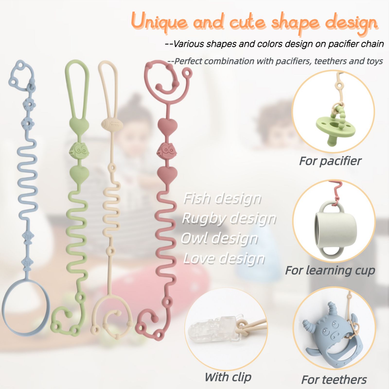 แพ็ค 4 ชิ้น - สายรัดของเล่นเด็ - Baby Food Bottle บทวิจารณ์และราคา