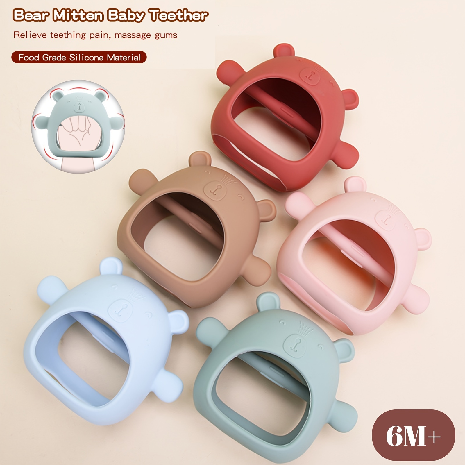 หมีซิลิโคนยางกัดสําหรับทารกแรก - Baby Food For 7 Month Old บทวิจารณ์และราคา