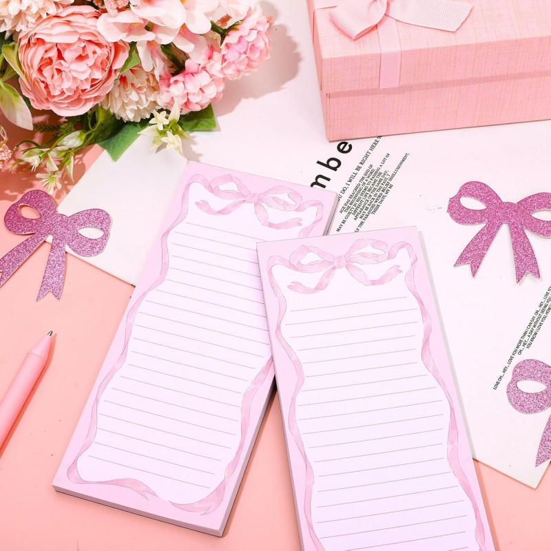 สมุดโน้ตแม่เหล็กแบบมีโบว์สีชมพ - Baby Food List บทวิจารณ์และราคา
