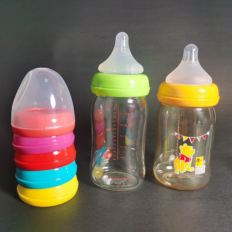ฝาและแหวนขวดนมเหมาะสำหรับขวดนม - Baby Food Brand บทวิจารณ์และราคา