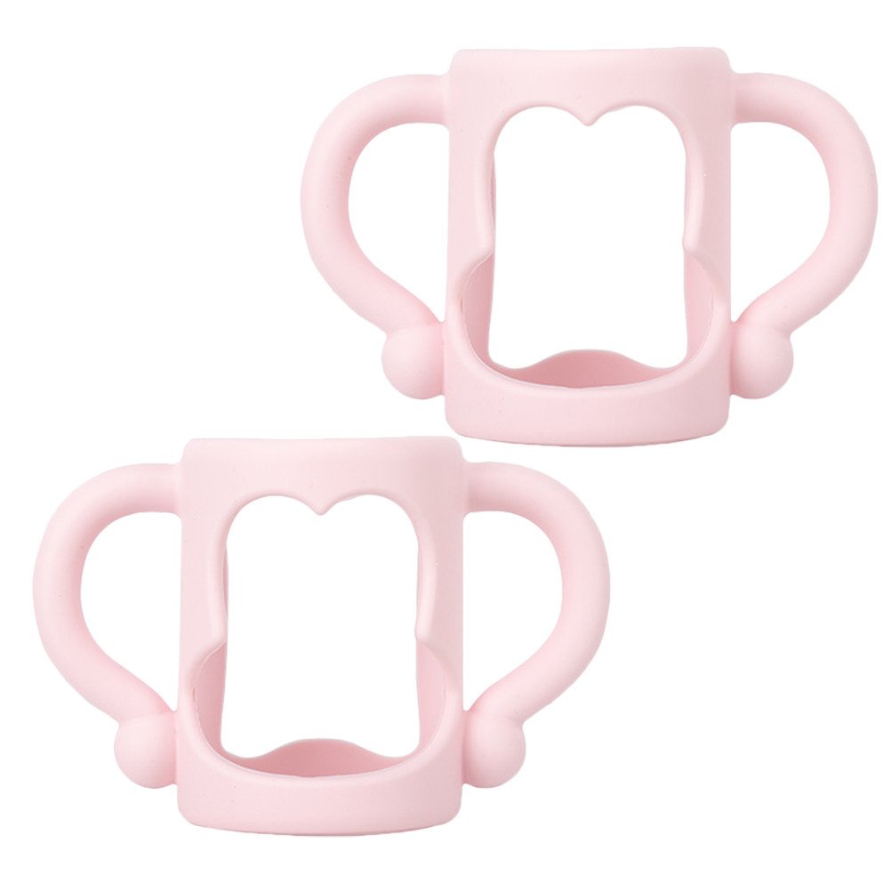 2 ชิ้น ที่จับขวดนมซิลิโคนเกรดอ - Baby Food Bottle บทวิจารณ์และราคา