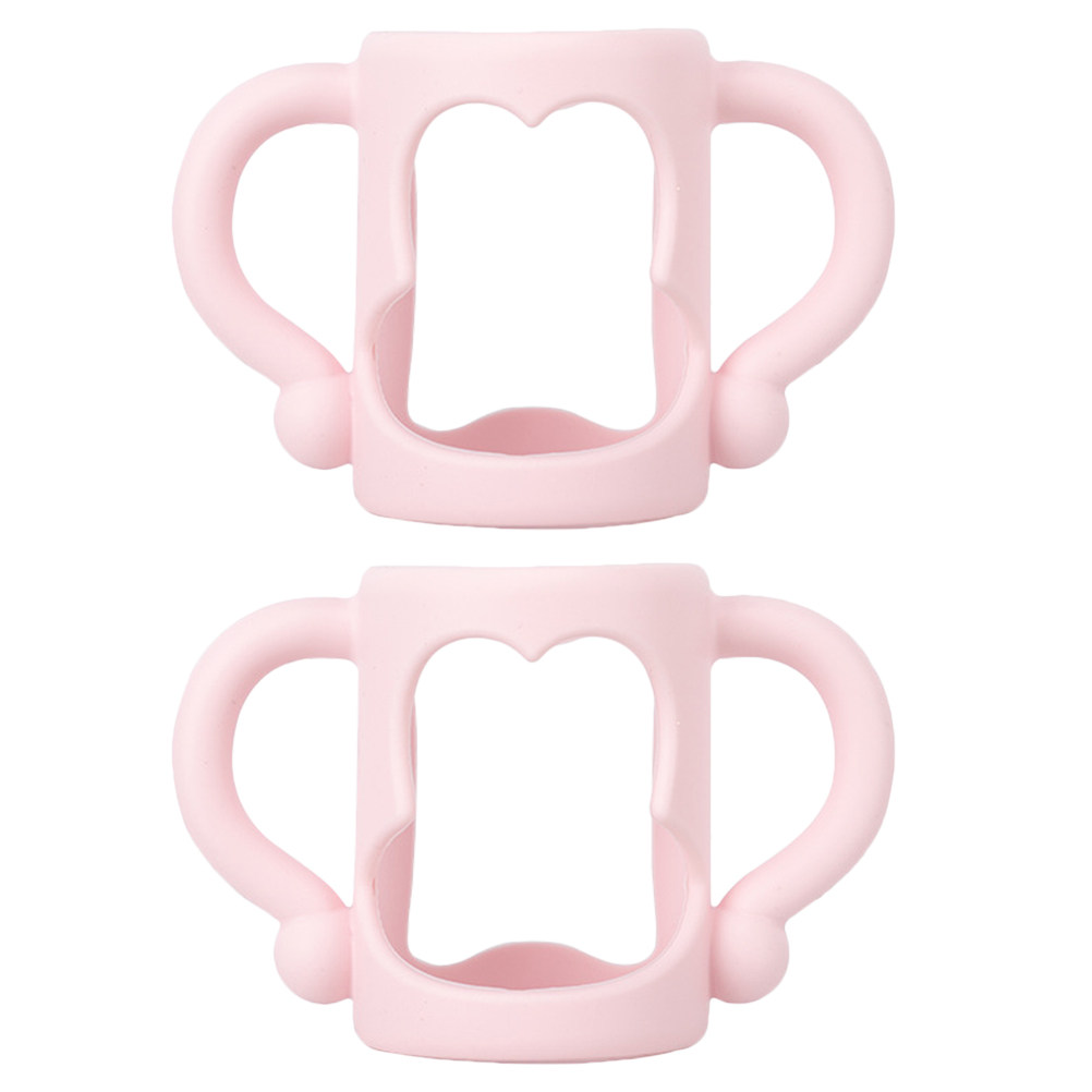 2 ชิ้น ที่จับขวดนมซิลิโคนเกรดอ - Baby Food Bottle บทวิจารณ์และราคา