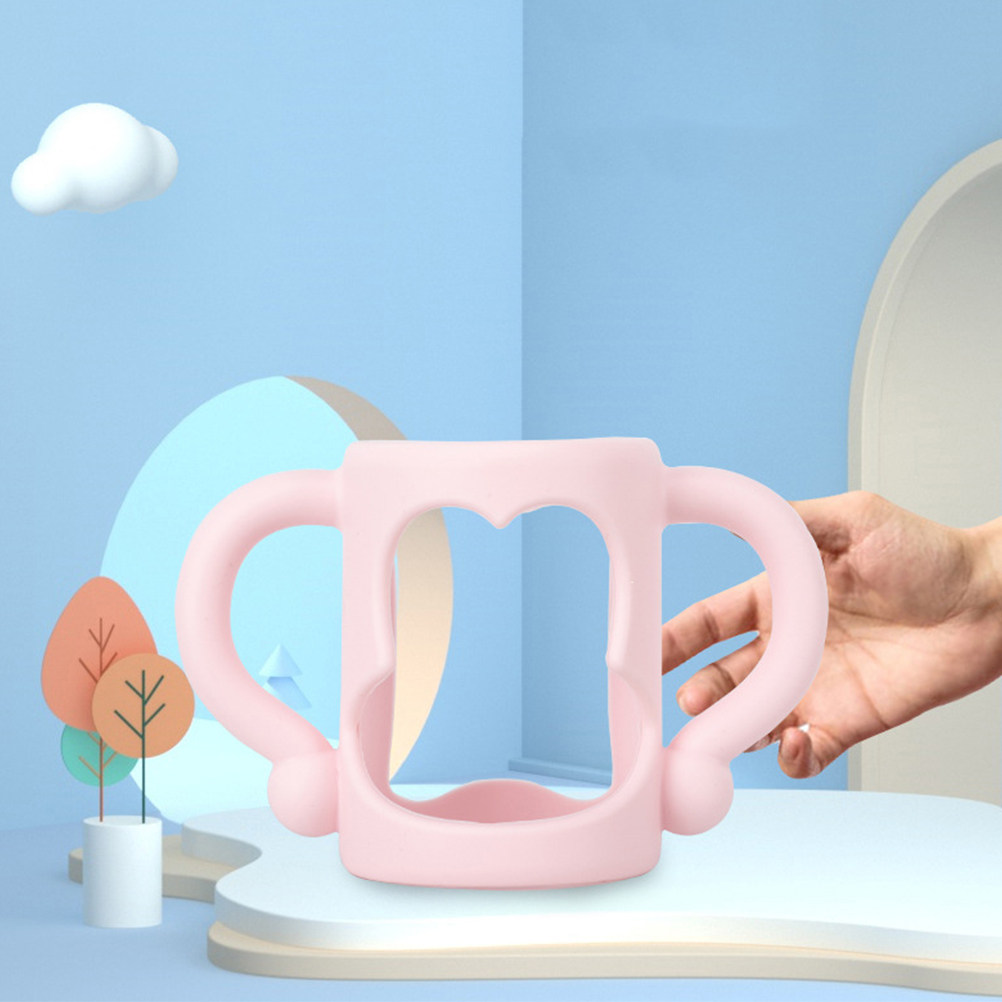 2 ชิ้น ที่จับขวดนมซิลิโคนเกรดอ - Baby Food Bottle บทวิจารณ์และราคา