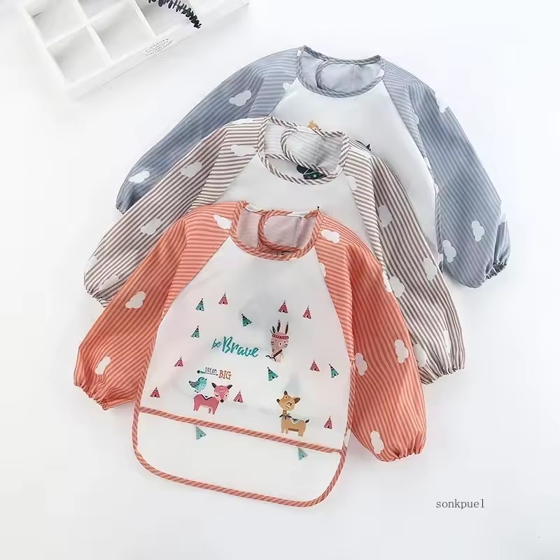 ผ้ากันเปื้อนเด็กอ่อน แขนยาว กั - Bib Long Sleeve บทวิจารณ์และราคา