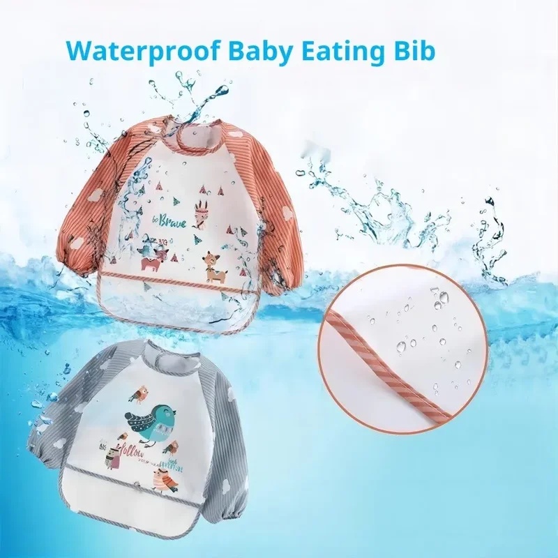 ผ้ากันเปื้อนเด็กอ่อน แขนยาว กั - Bib Long Sleeve บทวิจารณ์และราคา