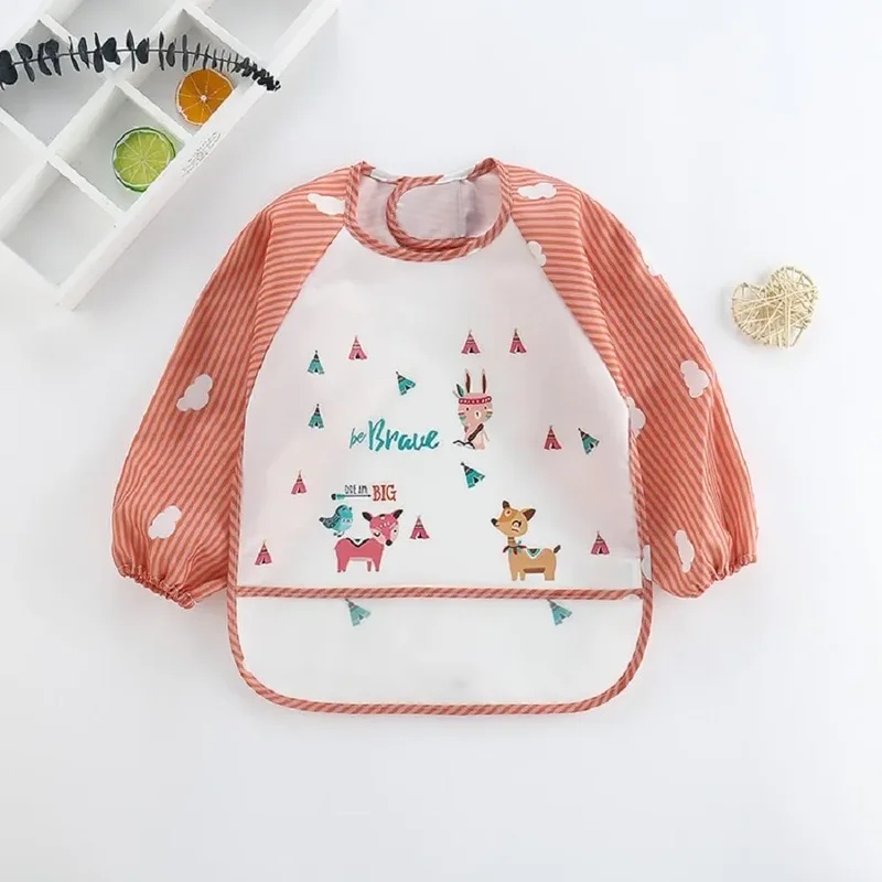 ผ้ากันเปื้อนเด็กอ่อน แขนยาว กั - Bib Long Sleeve บทวิจารณ์และราคา