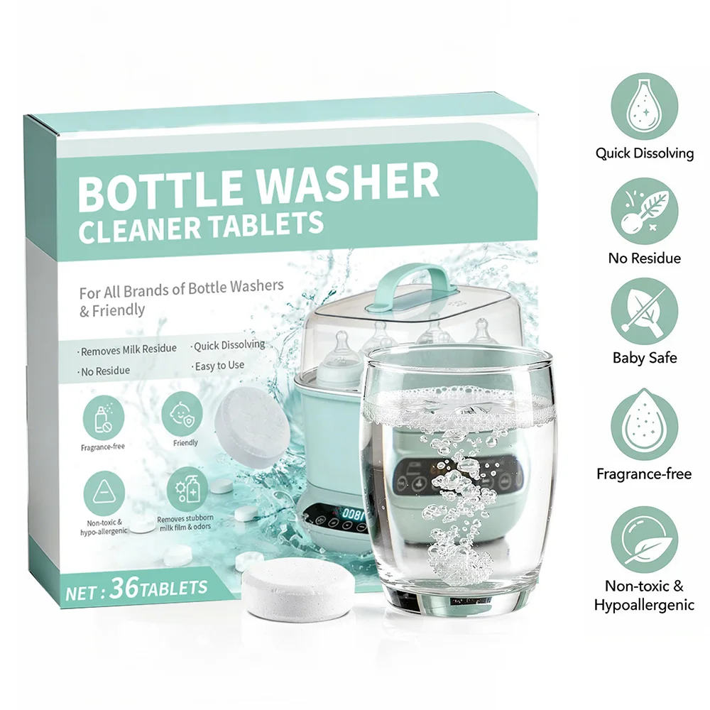 แท็บเล็ตขจัดคราบตะกรันขวดนม แท - Baby Food Bottle บทวิจารณ์และราคา