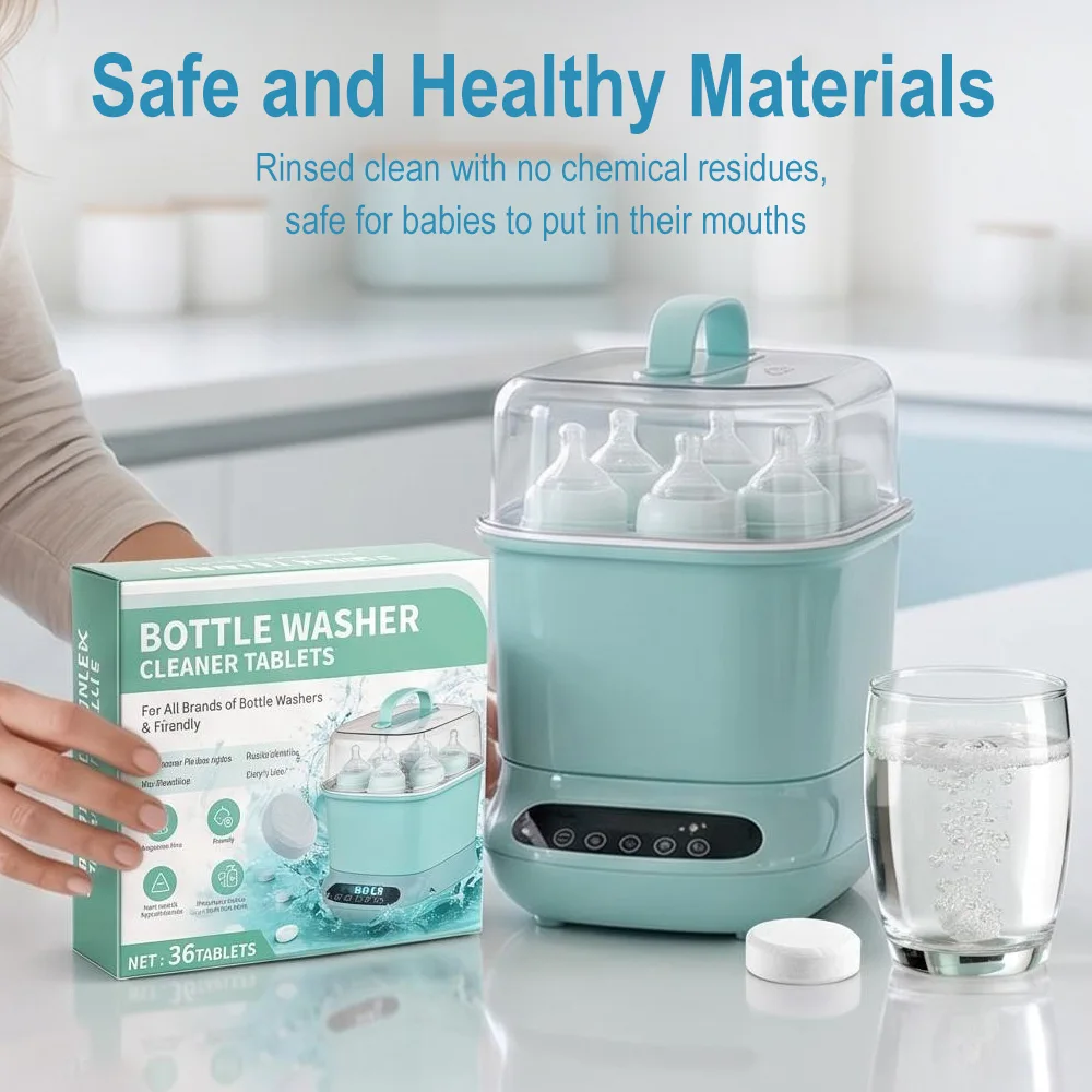แท็บเล็ตขจัดคราบตะกรันขวดนม แท - Baby Food Bottle บทวิจารณ์และราคา